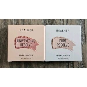Realher Highlighter Pure Resolve & Unwavering Resolve 4 g / 0.14 oz Each